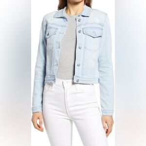Rachel Parcell Distressed Denim Jacket Women’s Size Extra Large‎